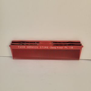 Vintage/Antique hair combs with advertising